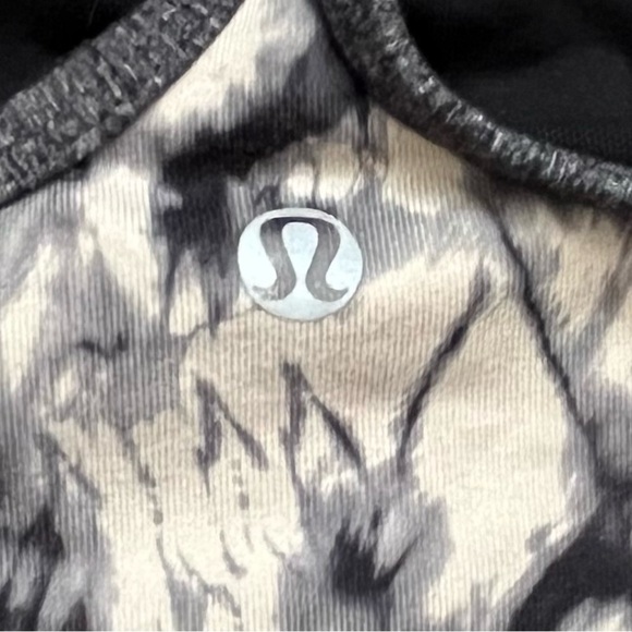 Lululemon Power Y Tank Luon Great Granite Black Mojave Tan Size 4 - Picture 2 of 6